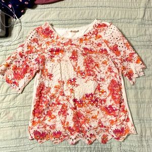 Porridge (Anthropologie) eyelet top